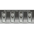 thumbnail image 2 of McGuire Irish Coat of Arms Tavern Glasses - Set of 4 (Sand Etched), 2 of 3