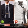 thumbnail image 3 of maskred 6pcs Copper Gift For Men Classic Silver Tie Clip Special Events Convenient And Easy To Copper Clip 1Set, 3 of 6