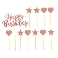 thumbnail image 5 of Milisten Birthday Cake Decorations Letter Shape Rose Gold 1 Bag, 5 of 8