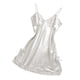 thumbnail image 5 of Camisón Bodydoll de encaje satinado para mujer perfecl Camisón con cuello en V y deslizamiento completo S M L XL XXL, 5 of 7