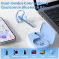 thumbnail image 2 of New Bee M54 Bluetooth Headset, Single Ear Wireless Earpiece with 500mAh LED Digital Charging Case, 2 of 9
