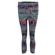 thumbnail image 2 of Pantalones de yoga ajustados de longitud 3/4 con estampado capri para mujer L, 2 of 9