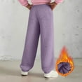thumbnail image 4 of FAIWAD Boys Girls Fleece Sweatpants Unisex Kids Winter Warm Fuzzy Pants Winter Warm Plush Pajama Pants, 4 of 9