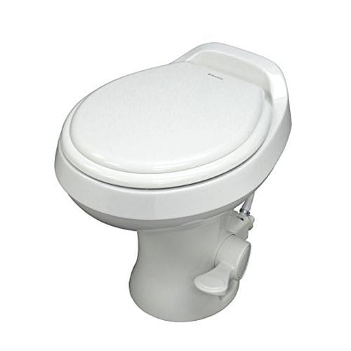 Dometic 302300071 300 Series Standard Height Heavy Duty Plastic RV Toilet,  White