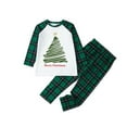 thumbnail image 6 of Odeerbi Matching Family Christmas Pajamas Sets Xmas Family Home Wear Sets 2024 Casual Printed Top with Bottom Outfits Loungewear Sleepwear Jammies for Kids, 6 of 7