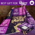 thumbnail image 6 of Virgo Gifts for Women, Virgo Gifts, Virgo Gift, Virgo Birthday Gifts for Women, Virgo Birthday Gift, Virgo Zodiac Gifts, Gifts for Virgo Women Blankets 50" X 60, 6 of 6