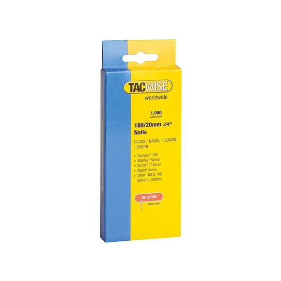 Tacwise - 180 18 Gauge 40mm Nails (Pack 1000)