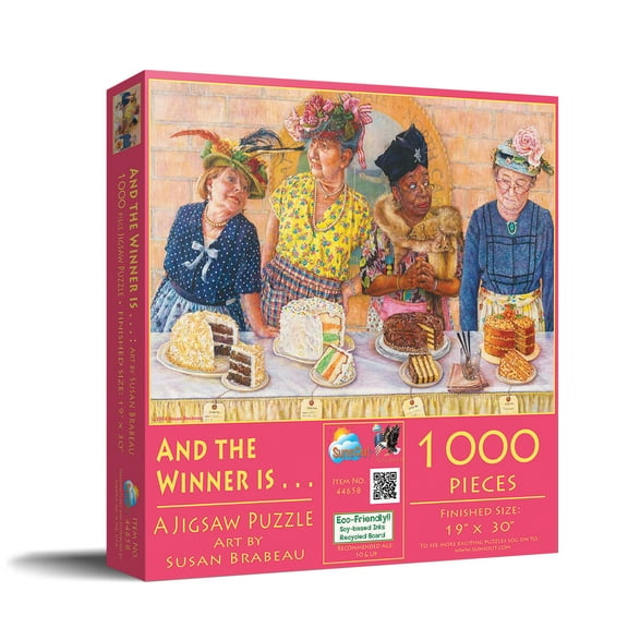 SUNSOUT INC - And the Winner is - 1000 pc Jigsaw Puzzle by Artist: Susan Brabeau - Finished Size 19" x 30" - MPN# 44658