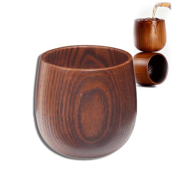 Hogloyecr Charred Wooden Drinking Glass,Oak sip Cup,Gift for Dad or Boyfriend on Father's Day,Birthday,Christmas,Valentine as shown