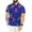 CERULEAN, HIBISCUS LEAVES, variant on Men's Funky Beach Party Tropical Floral Shirts Short Sleeve Button Down Hawaiian Shirt for Men XXL Cerulean, Hibiscus Leaves
