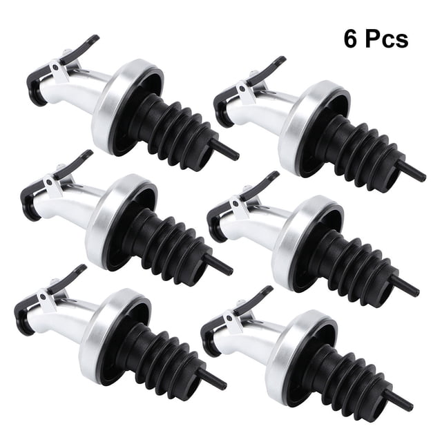NUOLUX 6Ud Wine Spout Pourer De Acero Inoxidable Diseñado Para Líquidos Ácidos Y