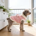 thumbnail image 5 of Winter Dog Vest, Warm Sherpa-Lined Coat with Bow & D-Ring for Small Dogs, 5 of 5