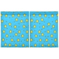 thumbnail image 2 of Yellow Star Pattern Tier Curtains Tier Kitchen Living Room Bedroom Balcony 2 Panels 27x36 Inch, 2 of 9