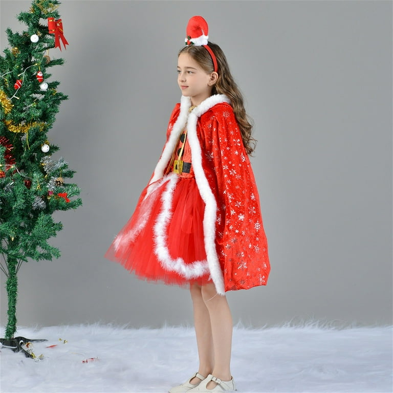 JLMSPLWG Girls Fancy Christmas Dress Red Girls Christmas Christmas 12 Months  Girl Black Graduation Dress Thanksgiving Outfits for Girls Outfits Baby,  Red 10-12 Years - Walmart.com