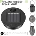 thumbnail image 3 of 6 Pcs Solar Lights Replacement Top 7 Solar Lantern Parts Led Solar Panel Lantern Lid Lights For Out, 3 of 5