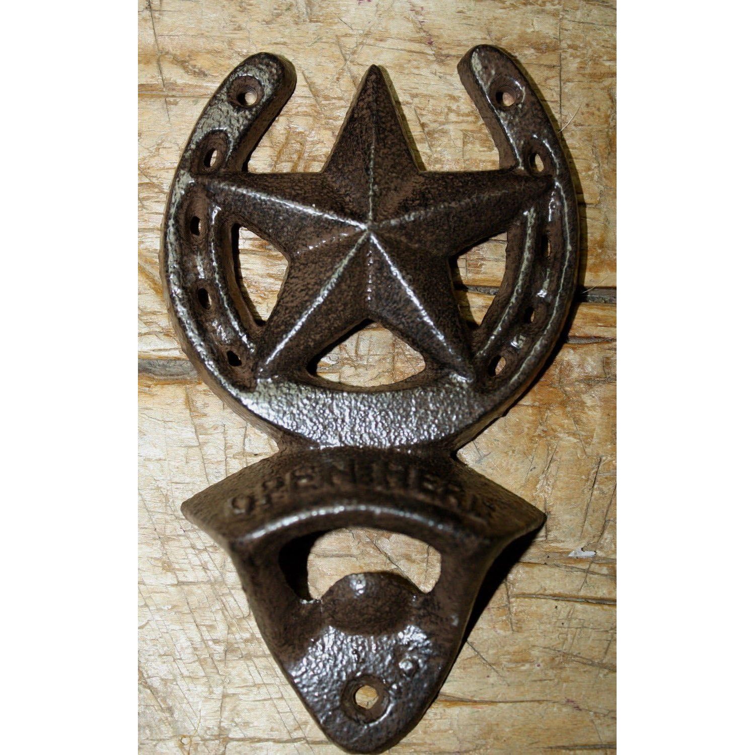 Inspiration A Project Ornament Cast Iron Horseshoe Star Plaque Open