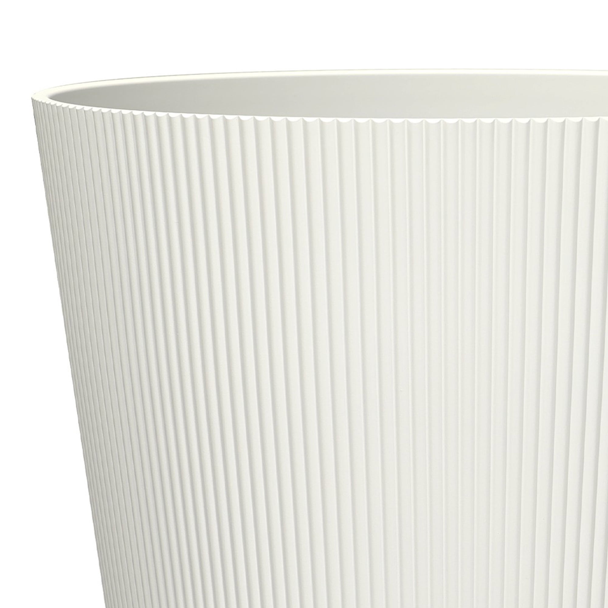 Mainstays Parker 15.9" x 15.9" x 15.8" Round Vanilla Dream 100% Recycled Resin Planter