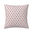 thumbnail image 1 of ZICANCN Rose Heart Pink Decorative Throw Pillow Covers, Bed Couch Sofa Decorative Knit Pillow Covers for Living Room Farmhouse, 24"x24", 1 of 8