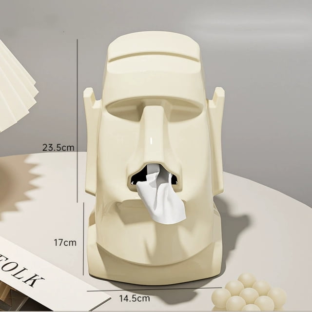 AYktou Home Organizers and Storage Tissue Box Household Multi Function Headphone Stand And Sunglasses Holders With Built In Spring Large Capacity Tabletop Tissue Dispenser for Party Indoors