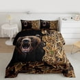 thumbnail image 2 of Feelyou Bear Adult Queen Comforter Set, Woodland Wildlife Bedding Comforter Set, 3 Pieces, 2 of 8