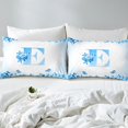 thumbnail image 4 of Erosebridal Monogrammed Bed Sheets Set Queen Size,Personalized Initial Bedding Queen Size,Letter Decoration,Ultra Soft,4 Pieces, 4 of 7
