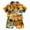 L101-Yellow, variant on Toddler Baby Boy Hawaiian Outfit, Tropical Floral Short Sleeve Shirt + Shorts, Summer Vacation Beach Clothes(L101-Yellow,4-5 Y)