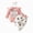 Q069-Pink, variant on NOLDARES Newborn Baby Girl Fall Winter Clothes Outfit Set Sweet Ruffle Romper, Pants and Headband 0 3 6 9 12 18 24 Months Infant Clothing(Q069-Pink)