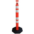 thumbnail image 1 of poste anaranjado de 1.2 m para control vial con 4 reflejantes., 1 of 5
