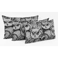 thumbnail image 3 of Vargottam Lumbar Pillow Cover - Decorative Pillow Covers24x12 Inches,PrintedWhite & BlackThemePillowcase, DecorativeLumbarCushionCovers, 3 of 4