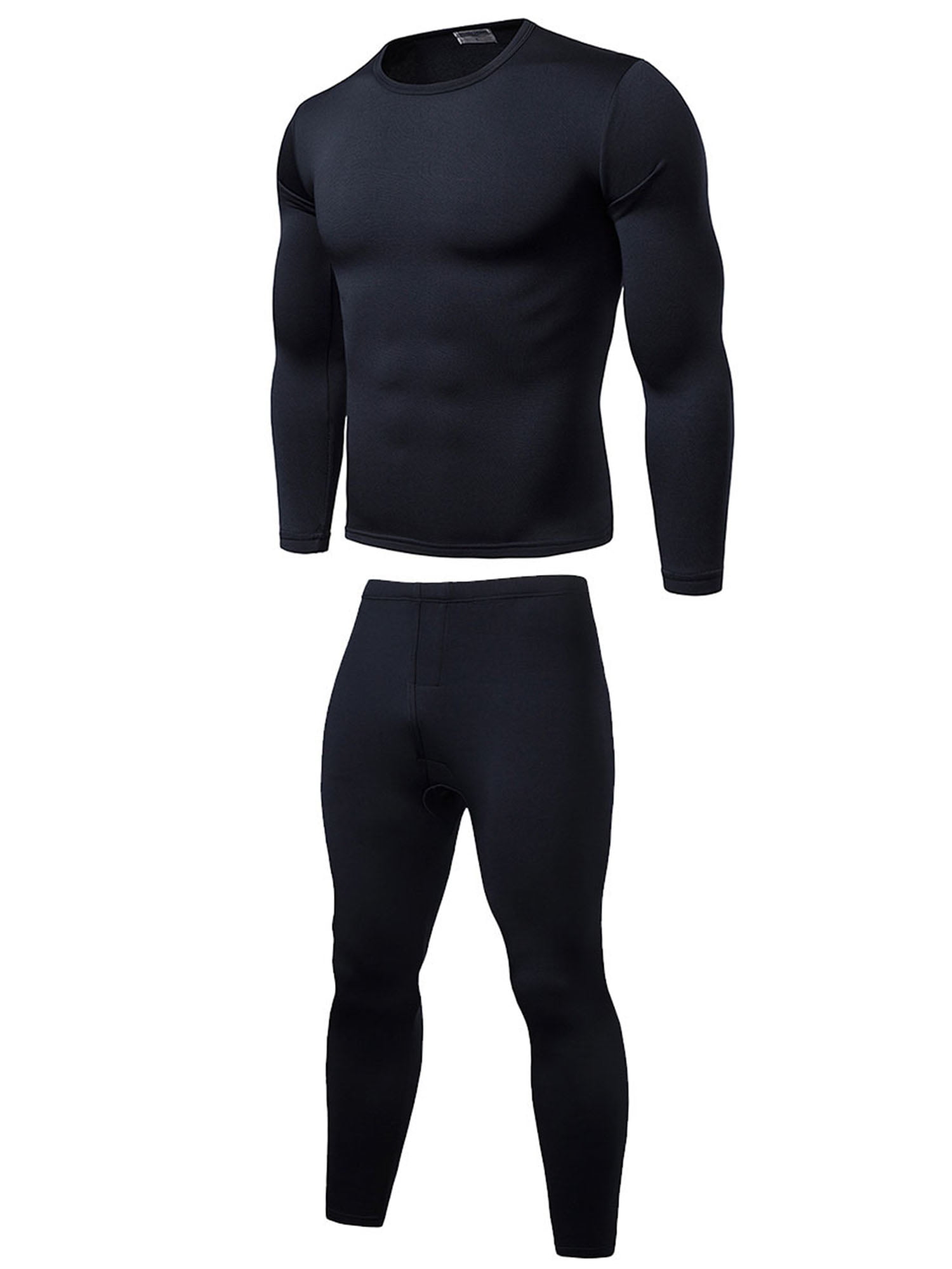 Men’s Thermal Underwear Vest T Shirt Top Long Sleeve Long John Ski Warm Winter 