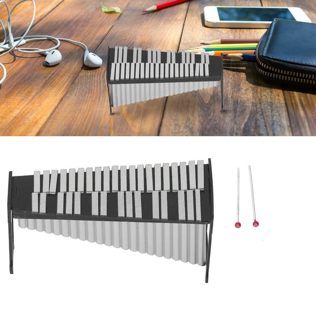 Mini Marimba, Shiny Texture Exquisite Handcraft Glossy Appearance Marimba Model for Kids for Music Lovers for Table Decoration for Gift