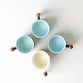 thumbnail image 4 of 80ml Ceramic Retro Coffee Cup Office Water Cup Filter Tea Mug Wooden Handle Coffee Mug Handmade Tea Coffee Cup Birthday Gift, 4 of 9