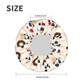 thumbnail image 5 of Yiaed Panda Ice Creams Donuts Print Reusable Shower Cap & Bath Cap & Lined, Oversized Waterproof Shower Caps Designed for all Hair Lengths, 5 of 7