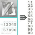 thumbnail image 6 of iSYFIX Silver Vinyl Numbers Stickers - 6 Inch (2 Sets) - Premium Decal Die Cut and Pre-Spaced for Mailbox, Signs, Window, Door, Cars, Trucks, Home, Business, Address Number, 6 of 6