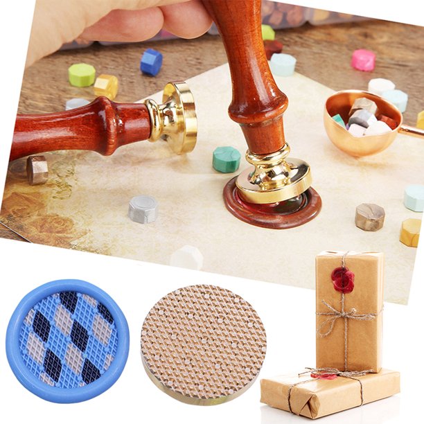 Cabeza De Sello Cabezal de cera de esmalte vintage clásico con cabeza de cobre de 25 mm para tarjeta de boda (17)
