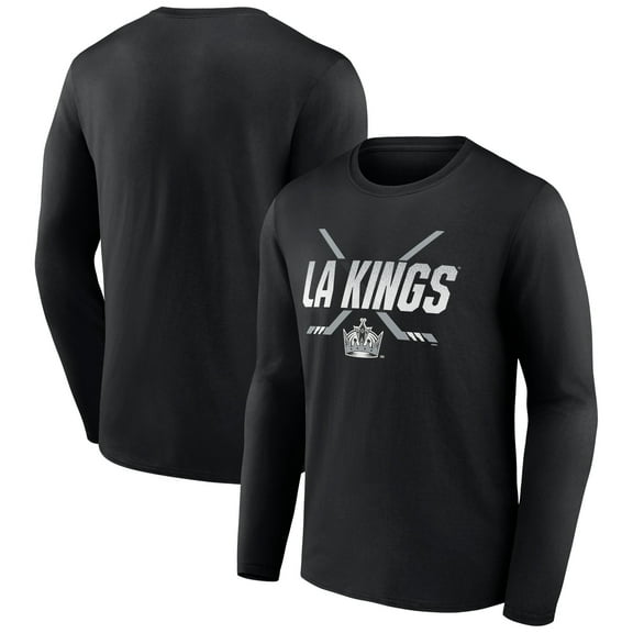 Men's Black Los Angeles Kings Team Covert Long Sleeve T-Shirt