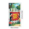 thumbnail image 3 of Women's History Month Colorful Celebration Banner Event Decor Backdrop Outdoor Indoor Party Supplies Photography Props Decorations Display, 3 of 7