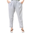 thumbnail image 2 of YueHuiYing Women's High-Waisted Harem Pants with Pockets Stretchy Loose Fit Daily Casual Wear, 2 of 6