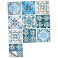 thumbnail image 1 of 10 Uds. De pegatinas de azulejos de imitación, calcomanías removibles para suelos y muebles, pegatina adhesiva de Mandala, pelar y pegar contra salpicaduras, 1 of 5