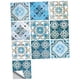 thumbnail image 1 of 10 Uds. De pegatinas de azulejos de imitación, calcomanías removibles para suelos y muebles, pegatina adhesiva de Mandala, pelar y pegar contra salpicaduras, 1 of 5
