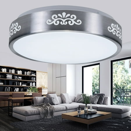 Flush Mounted Ceiling Lamp (Round LED Flush Mount Ceiling Down Light flushmountlight 29*29CM 12W Home Office Fixture Lamp Bedroom Study Living)