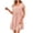 *Pink, variant on ClodeEU Women's Summer V-Neck Short Sleeve Dresses ,Casual T-Shirt Flowy Tunic Ladies Beach Sundress Purple,Womens Plus XXL