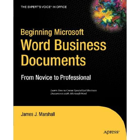 Beginning Microsoft Word Business Documents : From Novice to (Best Ipad App For Microsoft Word Documents)