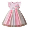 thumbnail image 1 of Robe pour Fillette, Robe en Tulle à Volants, Robes de Printemps pour Filles, Robe Chic, Vêtements pour Nouveau-Né 2-3 Ans, 1 of 6