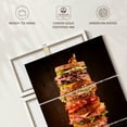 thumbnail image 6 of Elephant Stock Sandwich Stack Wall Art - Vertical Multi Panel Canvas - Cafe & Restaurant Wall Decor - Food And Drink Multi Panel - Orange And Brown Decor - 36" x 57", 6 of 8