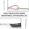 thumbnail image 6 of 1111DIYOO 2pcs Threader Tweezer Elastic Drawstring Steel Threader Sewing Crafting Rope Cord Pulling Threading Tool, 6 of 9