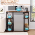 thumbnail image 4 of QinaQin 46.9 Inch Mini Fridge Rack with Storage, 6 Tier Microwave and Coffee Bar Stand with 4 Outlets for Dorms and Apartments, 4 of 7