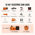 thumbnail image 6 of VEVOR Electric Car Jack, 5 Ton 12V Electric Hydraulic Car Jack with Impact Wrench Inflator Pump for SUV Sedans, 6 of 10