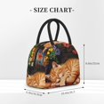 thumbnail image 2 of Fotbe Sleeping Cat Flowers Bolsa de Almuerzo con Estampado, Lonchera Aislada, Contenedor de Comida Reutilizable Tipo Cooler a Prueba de Fugas, 2 of 6