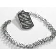 thumbnail image 3 of PSALM 23  THICK  NECKLACE  DOG TAG STAINLESS STEEL ROLO CHAIN PRAYER MEMORIAL, 3 of 5